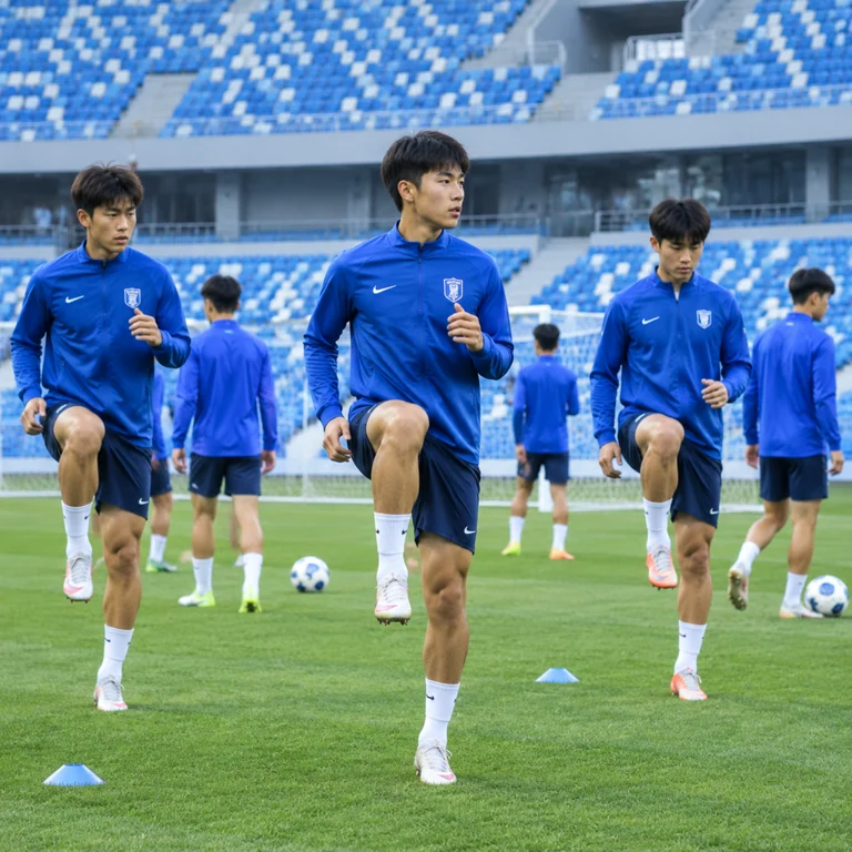 海港U20队参加中青赛第三阶段B组比赛，球员准备投入比赛